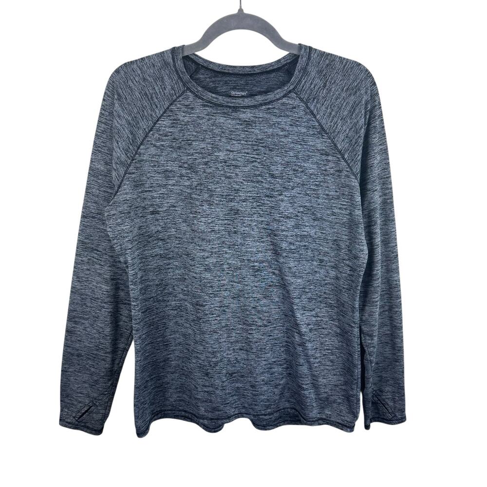 ClimateRight By Cuddl Duds Black‎ Heather Long Sleeve Base Layer Size L